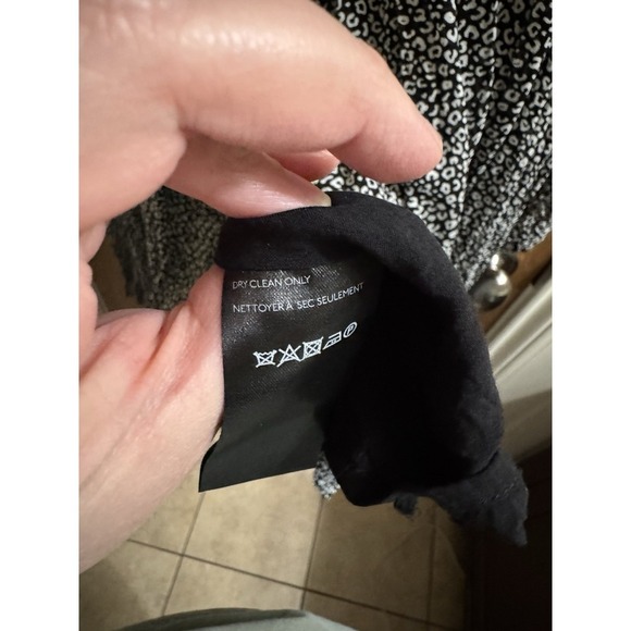 Maeve by Anthropologie Black White Carolyn Leopard Print Mini Dress Plus Size 1X - Picture 8 of 11